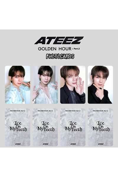Kpop Dünyasi ATEEZ Yeosang '' Golden Hour : Pt2 '' Σετ φωτογραφικών καρτών