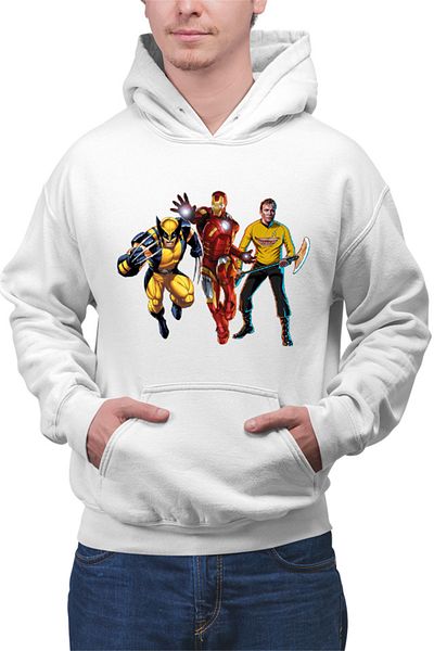 OEM Men's hoodie Ironman Star Trek Wolverine Universe DC