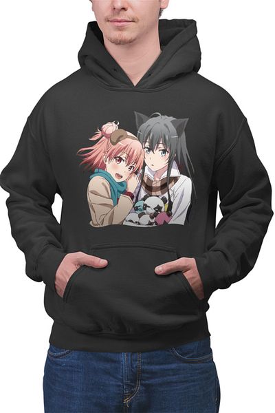 OEM Men's Hoodie OreGairu School Panda Bear Girls Anime Ponkan