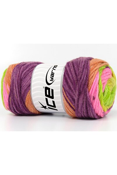 Ice yarns (4 قطع 100 جرام) مجموعة من 4 قطع من الأكريليك من BIG BANG باللون ال...