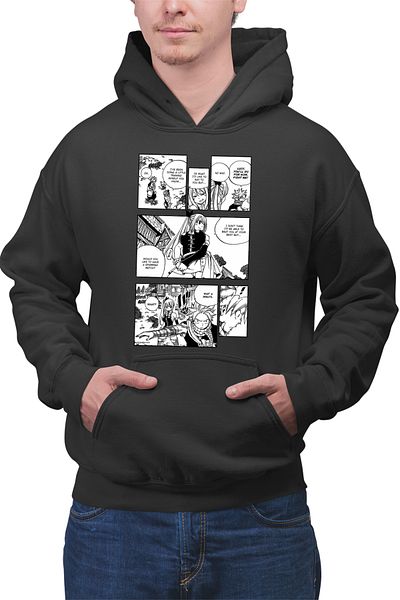 OEM Men's Hoodie Fairy Tail Sparring Match Panel Manga