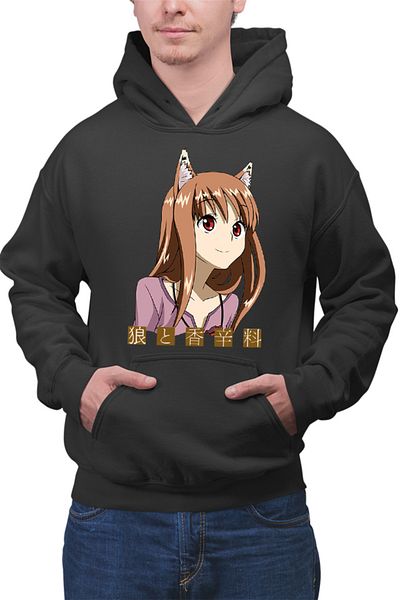 OEM Hanorac barbati Spice And Wolf Holo Small Fox Furry Funimation