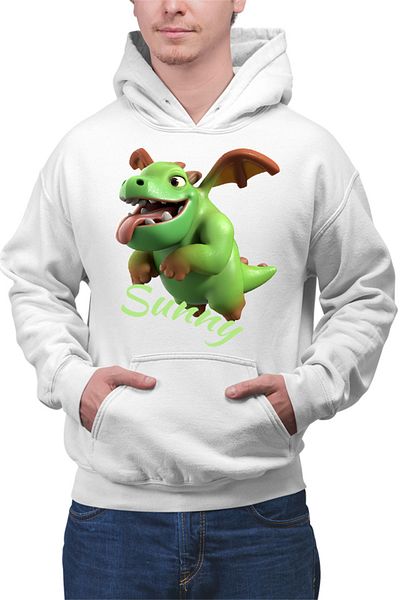 OEM Hanorac barbati Clash of Clans Mini Dinosaur Happy Flying Positive Energy