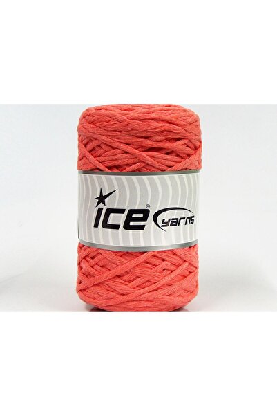 Ice yarns 2×200 جرام. خيوط قطنية سميكة طبيعية من القطن بلون السلمون الفاتح لل...