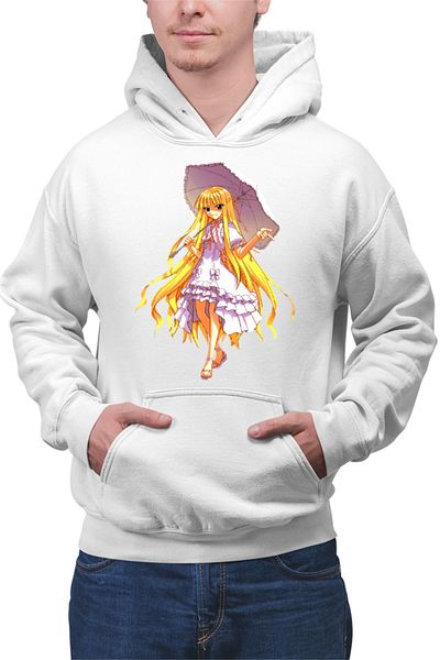 OEM Men's Hoodie UQ Holder McDowell Cute Anime Girl Action Blonde