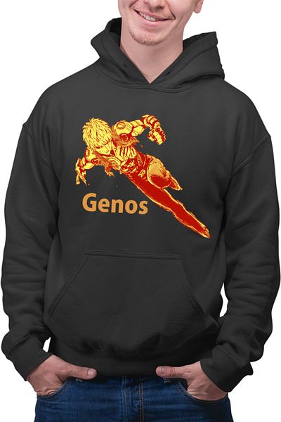 OEM Men's Hoodie One-Punch Man Genos Robot Android Super Powers