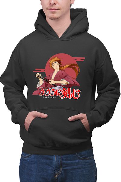 OEM Hanorac barbati Rurouni Kenshin Japan Sun Samurai Kenji
