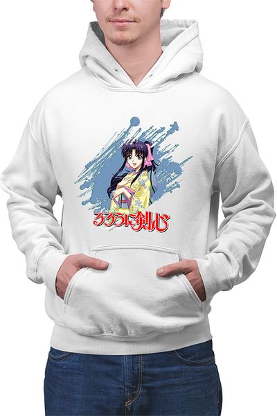 OEM Men's hoodie Rurouni Kenshin Kaori Brush Himura Shonen