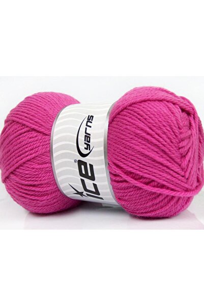 Ice yarns 4x100 جرام. خيوط أكريليك ناعمة للأطفال باللون الوردي للشتاء، خيوط م...