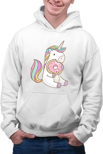 OEM Men's Hoodie Unicorn Squad Donut Eat Sweet