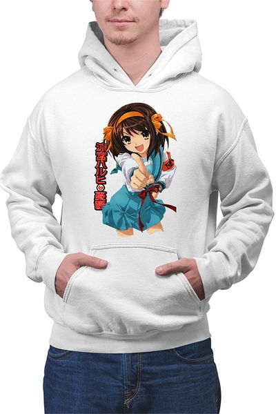 OEM Men's Hoodie Haruhi Suzumiya Energetic Anime Supernatural