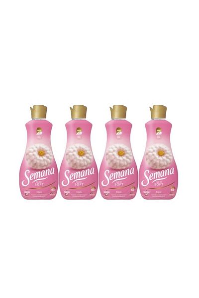 Semana Set 4 X Super Soft Fabric Conditioner 1.3l Care 65 Washes