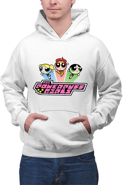 OEM Hanorac barbati The Powerpuff Girls Logo Trio Adventure Funny