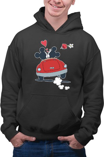 OEM Men's sweatshirt Mickey Mouse Lovers Minnie Flower