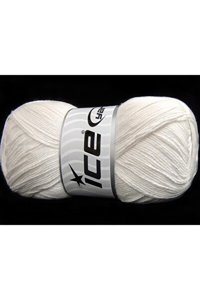Ice yarns 4x100 جرام. خيوط قطنية ناعمة من كوتوناك، خيوط صيفية بيضاء من الأكري...