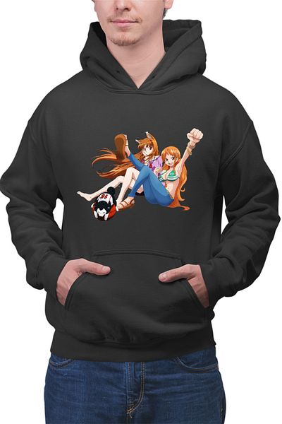 OEM Men's Hoodie Spice and Wolf Holo One Piece Kuroko no Basket