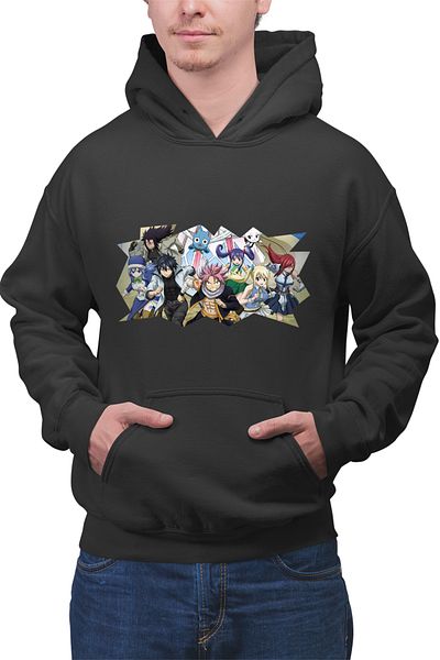 OEM Men's Hoodie Fairy Tail Fantasy Anime Manga Natsu Dragneel
