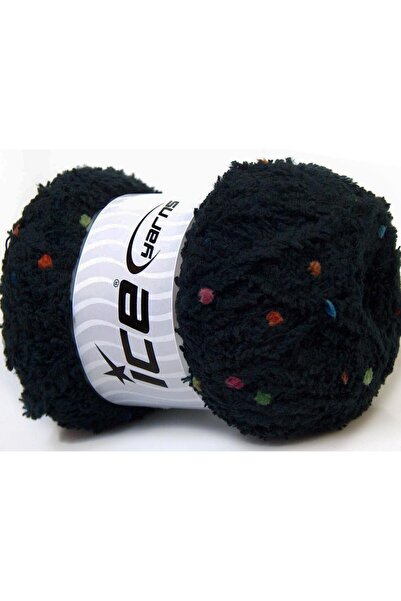 Ice yarns (4 قطع 100 جرام) بوفي بوم بوم من الألياف الدقيقة، 4 عبوات باللون ال...
