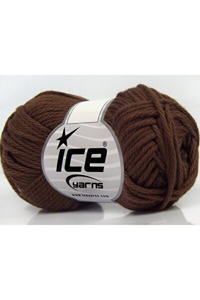 Ice yarns 8x50 جرام. قطن نقي، قطن بني داكن للأطفال، خيوط صيفية، قطن، خيوط عاد...