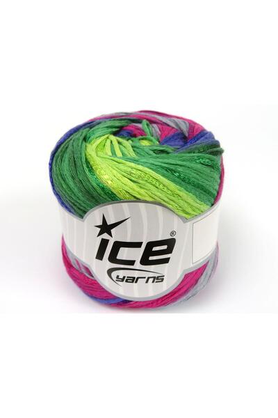 Ice yarns مجموعة من 4 خيوط من خيوط الآيس يارنز بوزن 100 جرام لكل خيط، لون صيف...