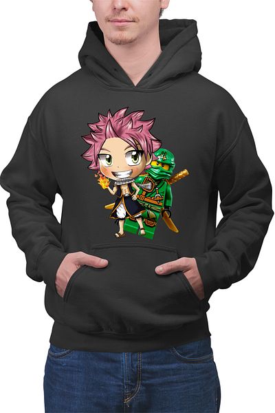 OEM Men's Hoodie Fairy Tail Ninjago Manga Cartoon