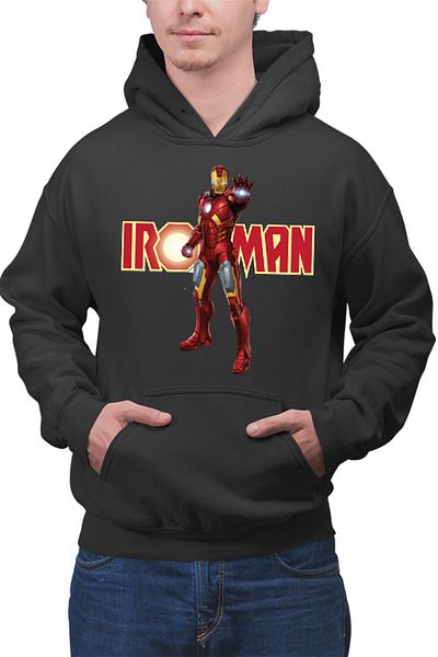 OEM Men's Hoodie Ironman Logo Suit Accident American Comic Books
