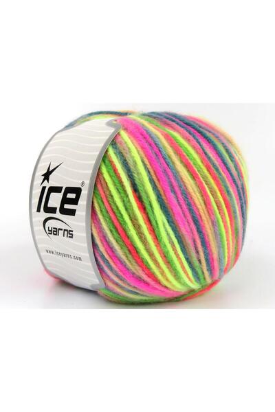 Ice yarns مجموعة من 4 × 100 جرام من خيوط الصوف المتعددة الألوان (25% صوف) بأل...