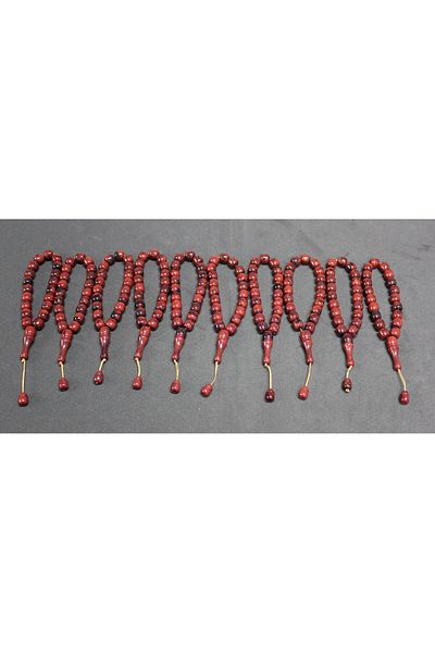 Lio20 Efe Model Acrylic Monomer 10'Lu Mascot Slap Bracelet |   Gift Accessory |   Mahogany Red