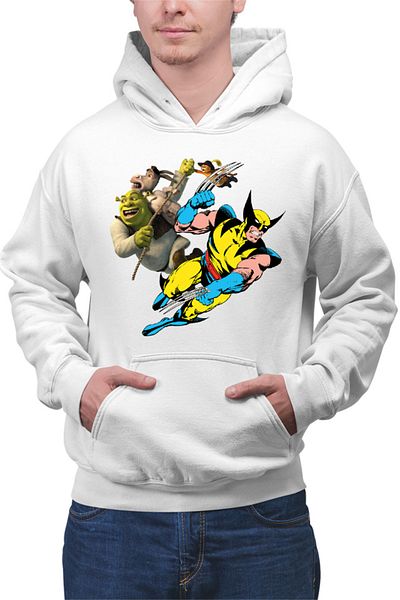 OEM Men's hoodie Wolverine Shrek Rope Marvel DC