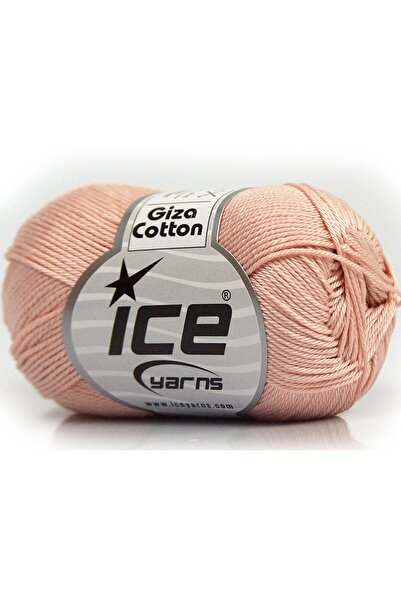 Ice yarns 6×50 جرام. خيوط قطنية صيفية باللون الوردي الفاتح من GIZA COTTON، قط...