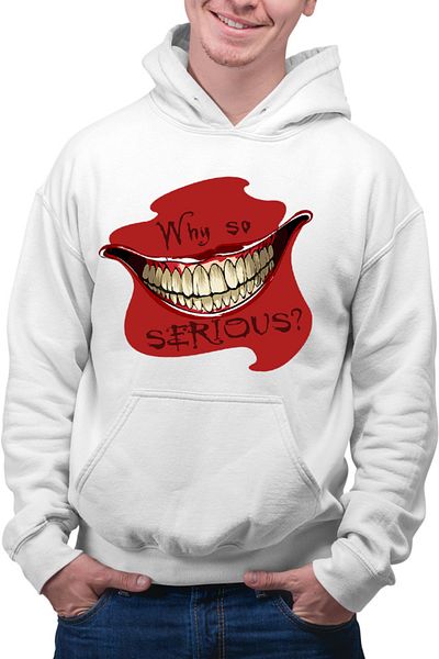 OEM Hanorac barbati Joker Why Serious Smile Horror