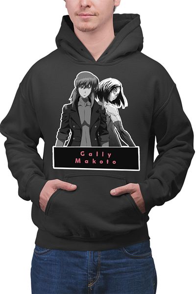 OEM Men's Hoodie Battle Angel Alita Gally Makoto Tech Anime