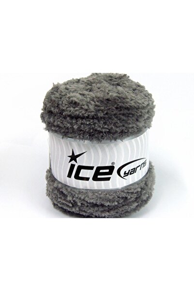 Ice yarns 3x100 جرام. كعكة باندا من الألياف الدقيقة باللون الرمادي، ناعمة، مز...