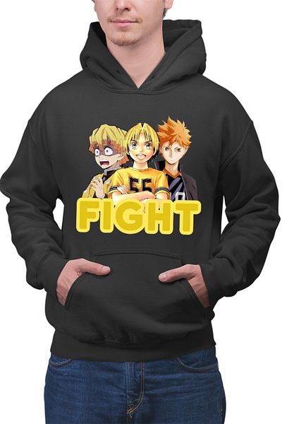 OEM Hanorac barbati Hikaru no Go Zenitsu Kimetsu no Yaiba Haikyuu Power Otaku
