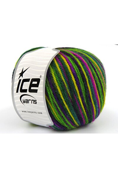 Ice yarns مجموعة من 4 خيوط صوفية من نوع Ice Yarns WOOL VARICOLOR WORSTED (25%...