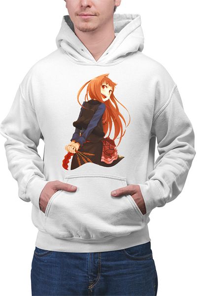OEM Men's Hoodie Spice And Wolf Holo Naruto Songoku