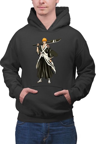 OEM Men's sweatshirt Bleach Ichigo Animeeater Yamamoto Rukia
