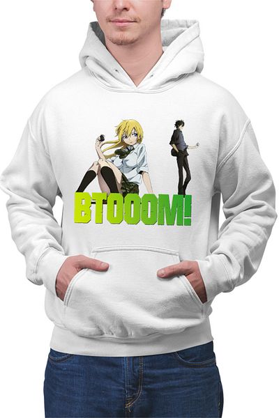 OEM Men's Hoodie Btooom! Sakamoto Psychological Anime Shounen Manga Cosplay