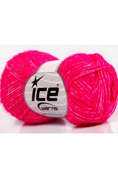 Ice yarns 8x50 جرام. خيوط دنيم أكريليك، خيوط قطنية باللون الوردي الغجري الصيف...