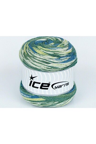 Ice yarns مجموعة من 3 بكرات من خيوط الجليد بوزن 100 جرام، خيوط حريرية من خليط...