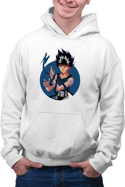 OEM Men's hoodie Yu Yu Hakusho Hiei Third Eye Last Ability Dragon