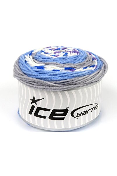 Ice yarns (2 قطعة 140 جرام) عبوة من قطعتين من الكيك الأكريليك باللون الأبيض و...