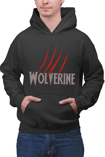 OEM Men's Hoodie Wolverine Logo Poster Universal Pictures