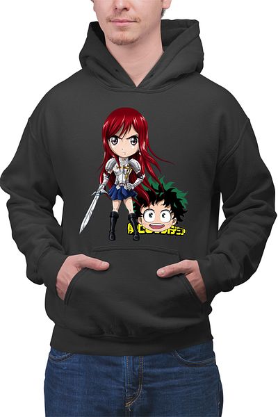 OEM Men's hoodie Fairy Tail Erza Deku My Hero Academia