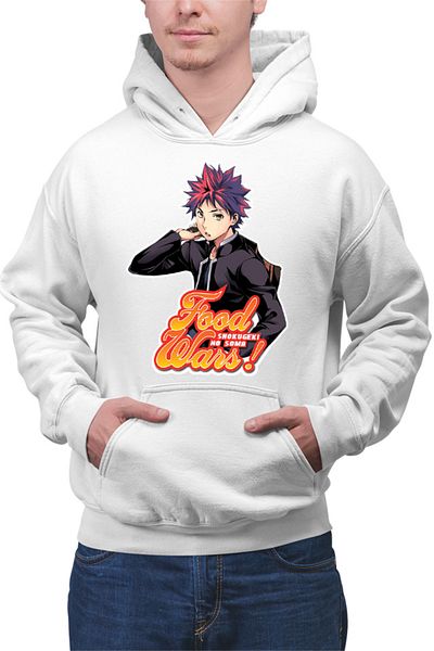 OEM Men's Hoodie Food Wars Souma Student Style Action Shokugeki