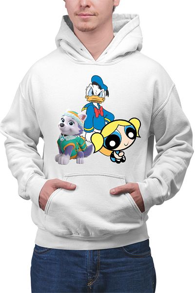 OEM Hanorac barbati Donald Duck Powerpuff Girls Bubble Paw Power Husky Dog