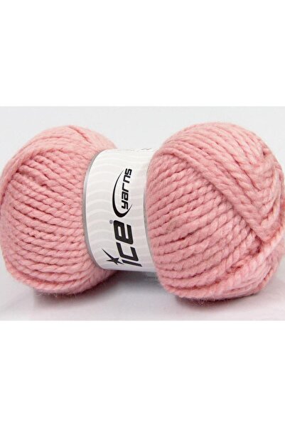 Ice yarns 2 × 150 جرام. صوف الألبكة الألبية، الألبكة، الأكريليك الوردي الفاتح...