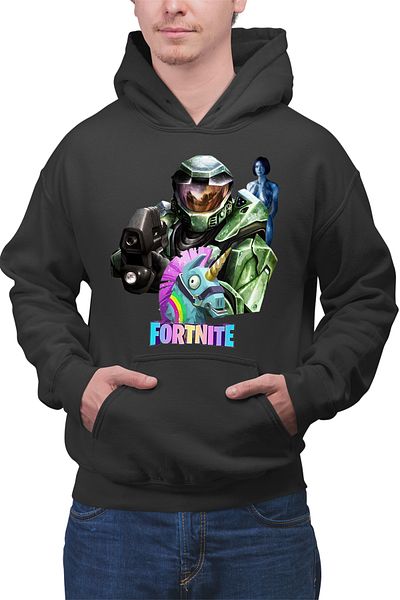 OEM Men's Hoodie Halo Chief Cortana Fortnite Lama Battle