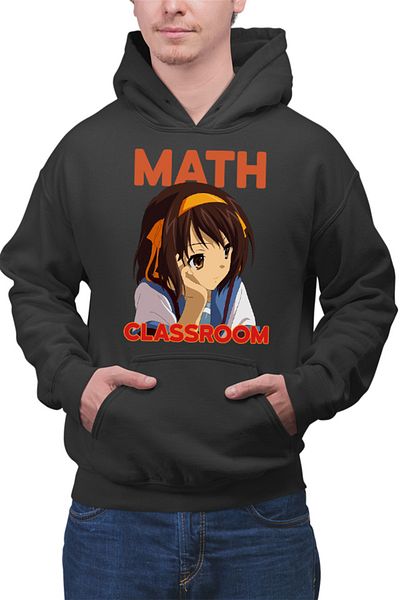 OEM Men's Hoodie Haruhi Suzumiya Math Classroom Anime Comedy Highschool