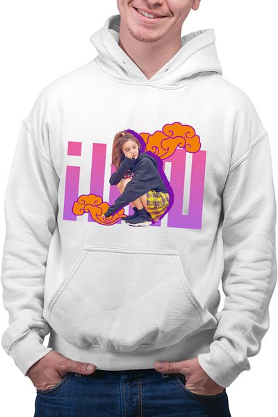 OEM Men's Hoodie I-DLE Clouds Chinese Korean Minimalist Cute